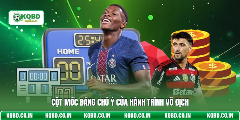 Cột mốc đáng chú ý của hành trình vô địch