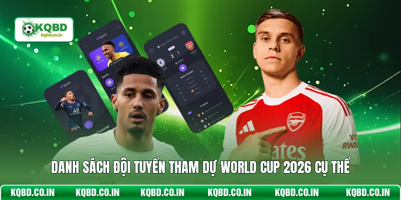 Danh sách đội tuyển tham dự World Cup 2026 cụ thể