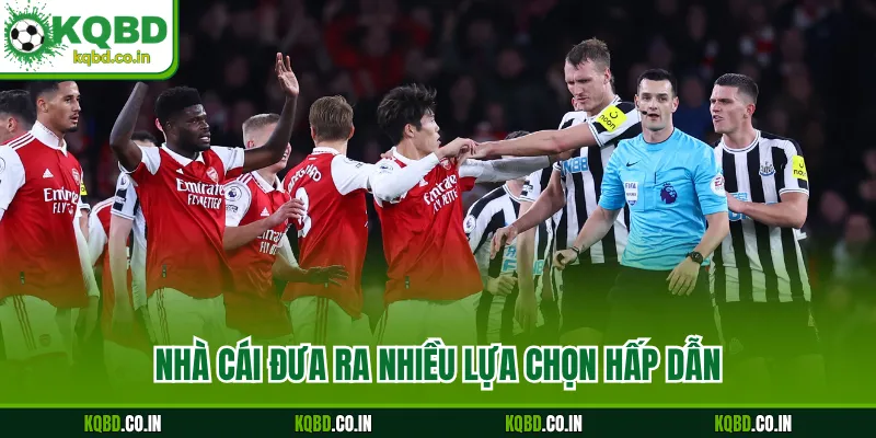 Nhà cái đưa ra nhiều lựa chọn hấp dẫn