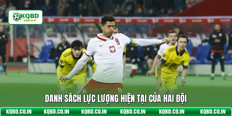 Danh sách lực lượng hiện tại của hai đội