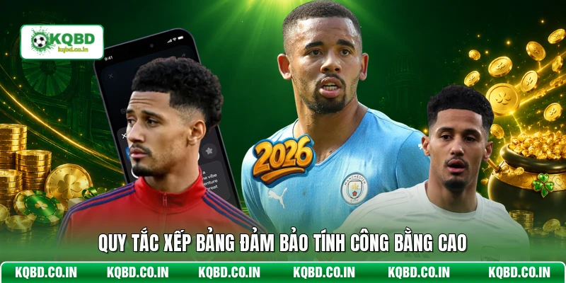 Quy tắc xếp bảng đảm bảo tính công bằng cao