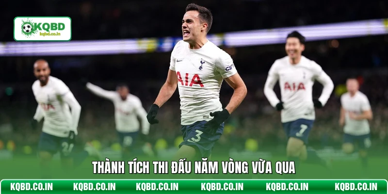 Thành tích thi đấu năm vòng vừa qua