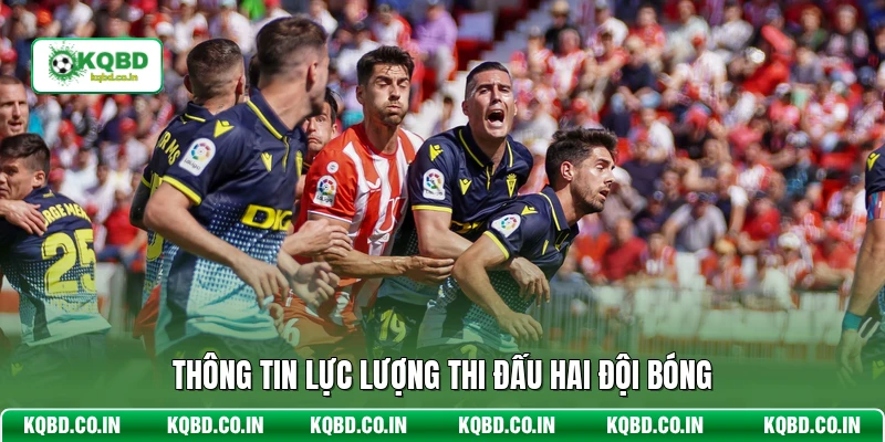 Thông tin lực lượng thi đấu hai đội bóng