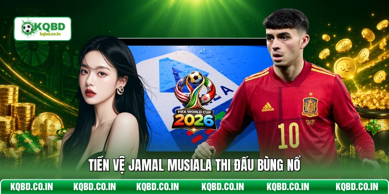 Tiền vệ Jamal Musiala thi đấu bùng nổ