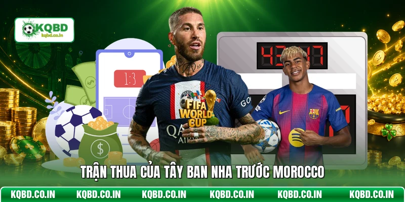 Trận thua của Tây Ban Nha trước Morocco