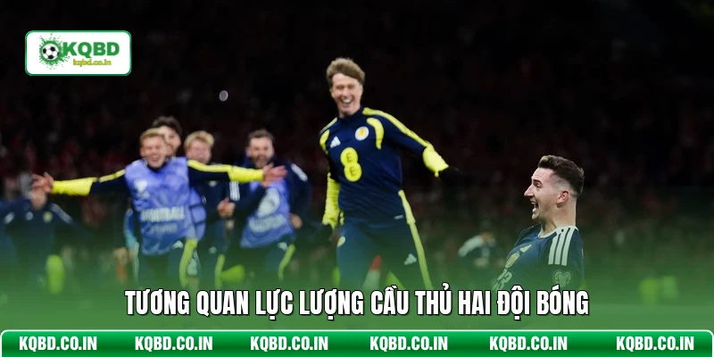 Tương quan lực lượng cầu thủ hai đội bóng