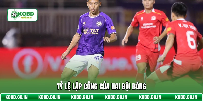 Tỷ lệ lập công của hai đội bóng