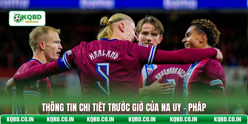 Thông tin chi tiết trước giờ của Na Uy - Pháp
